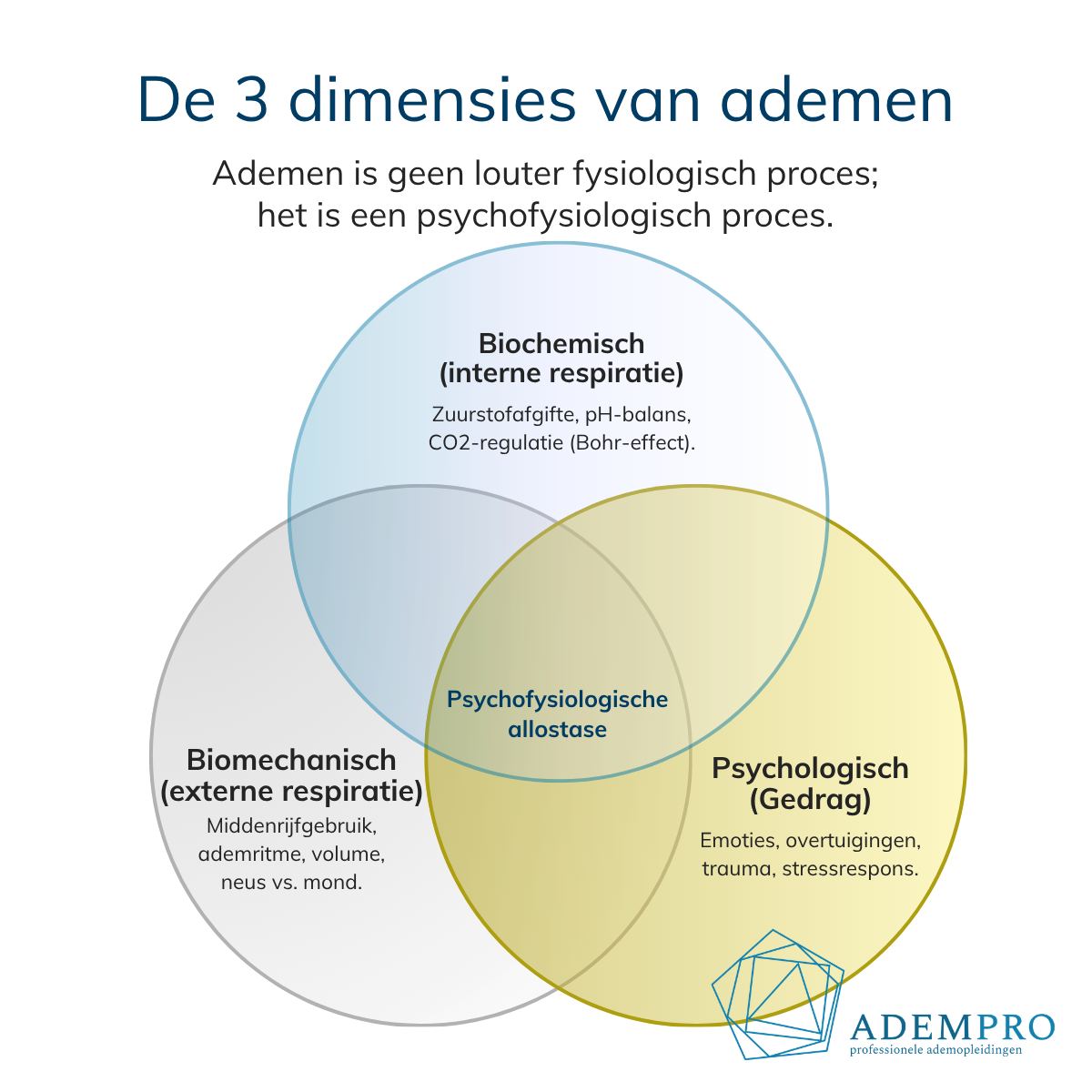 Ademhaling is geen fysiologisch proces