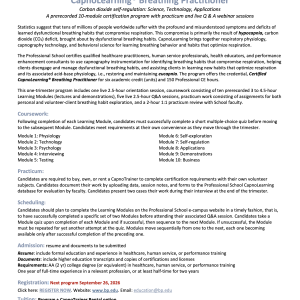 CapnoLearning® Breathing Practitioner (start 26 september 2026) - Afbeelding 2