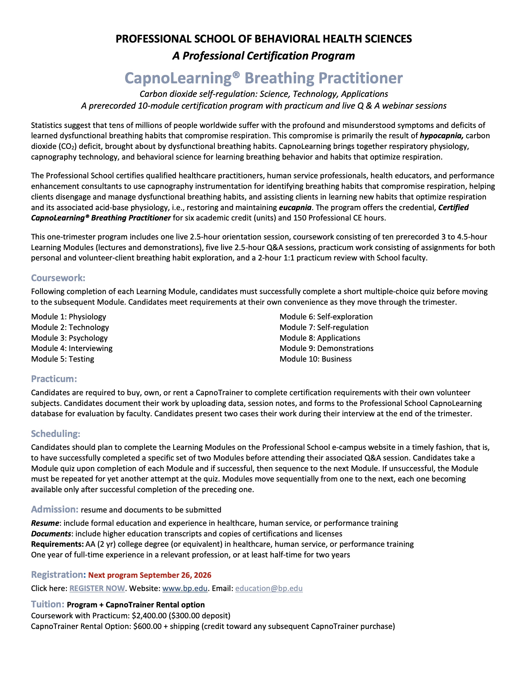 CapnoLearning® Breathing Practitioner (start 26 september 2026) - Afbeelding 2