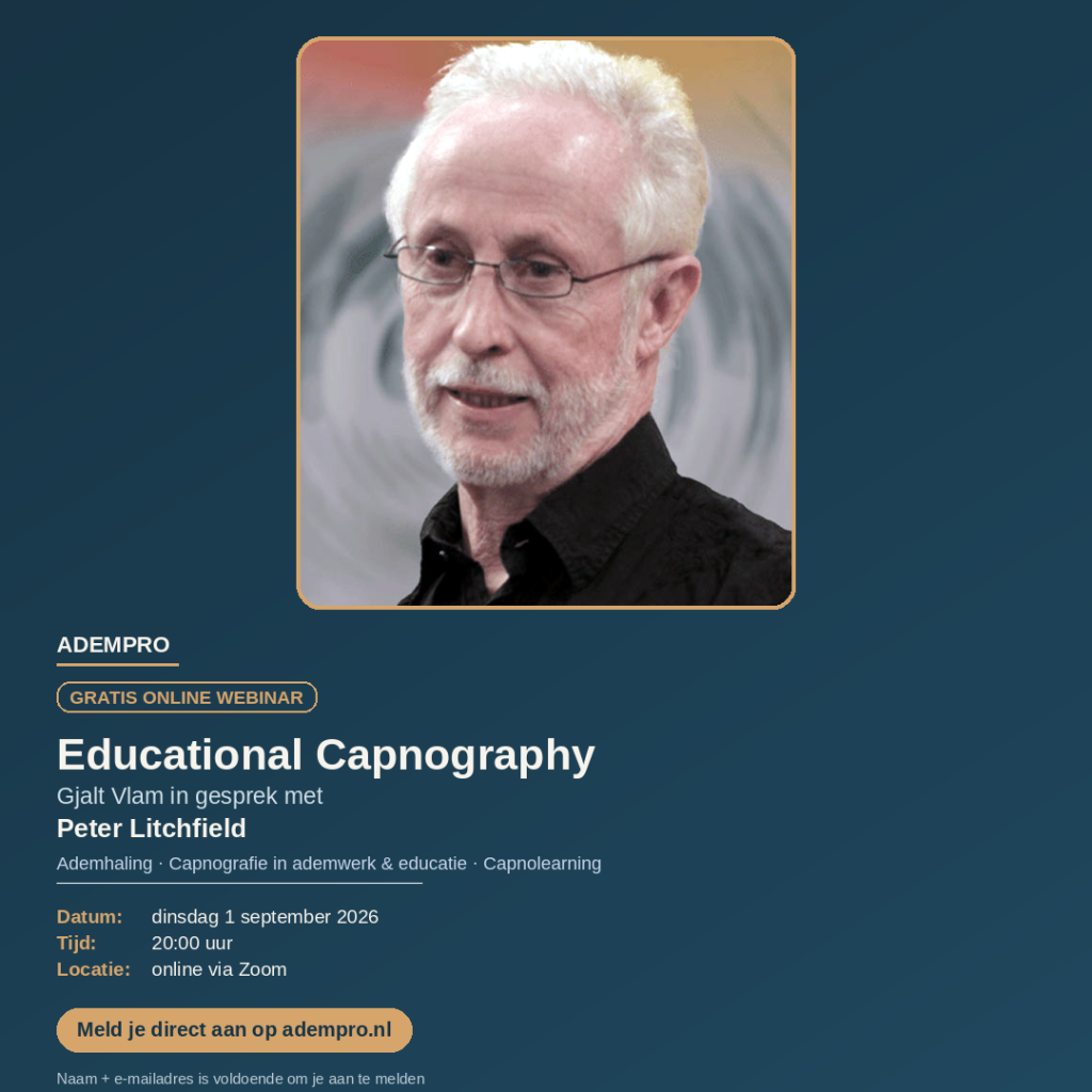 Webinar: Peter Litchfield & Capnography (1 september)